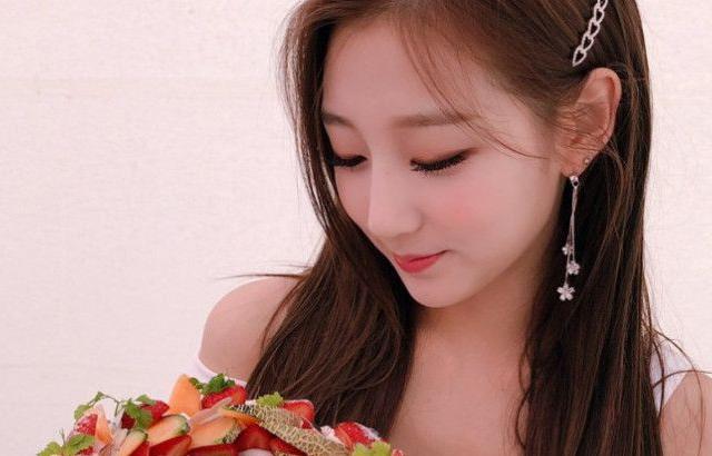 일본에서 생일케익받은 예인이