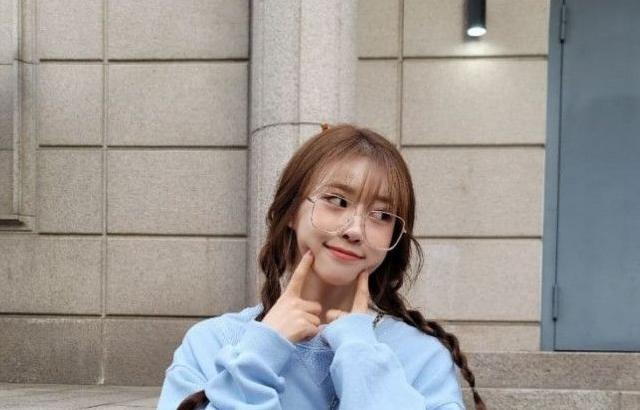 미주 인스타_땋은 머리+안경