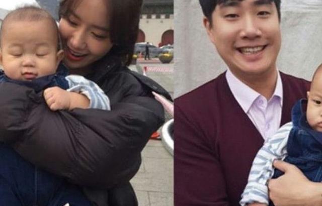 감정을 못숨기는 아기와 사진 찍은 윤아와 배성재