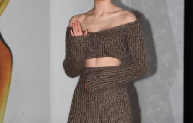 오프숄더 골지 드레스 오마이걸 유아